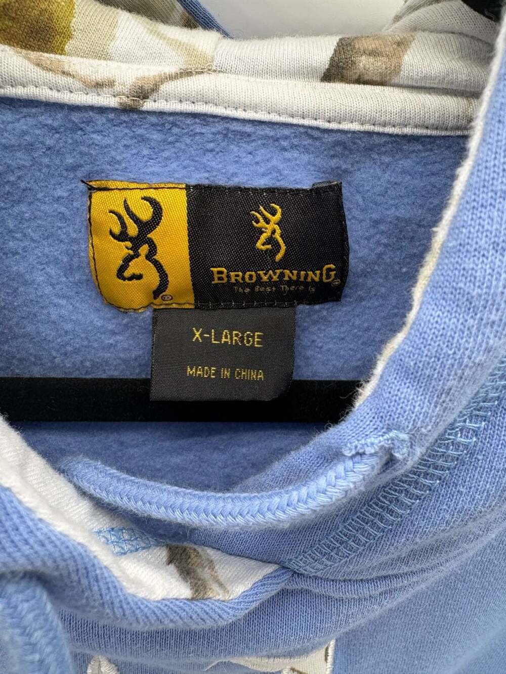 ๐ฆ Browning Hoodie Blue Buckmark Logo Size XL - Picture 3 of 4